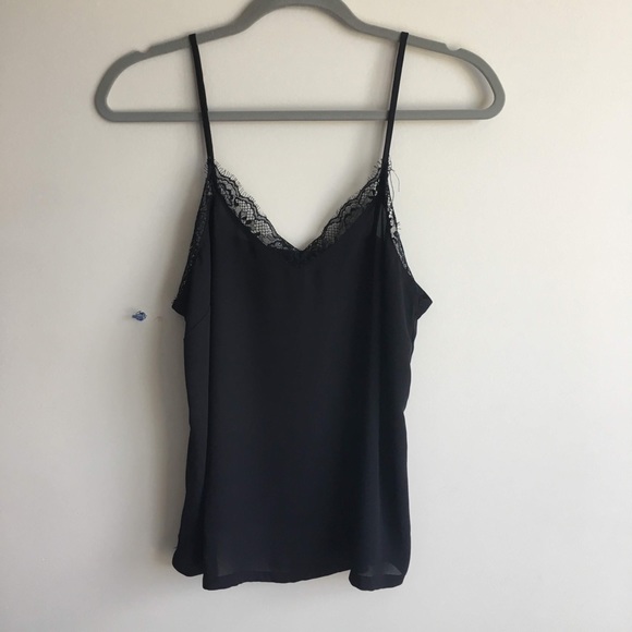 Black Lace Tank Top - Picture 2 of 5